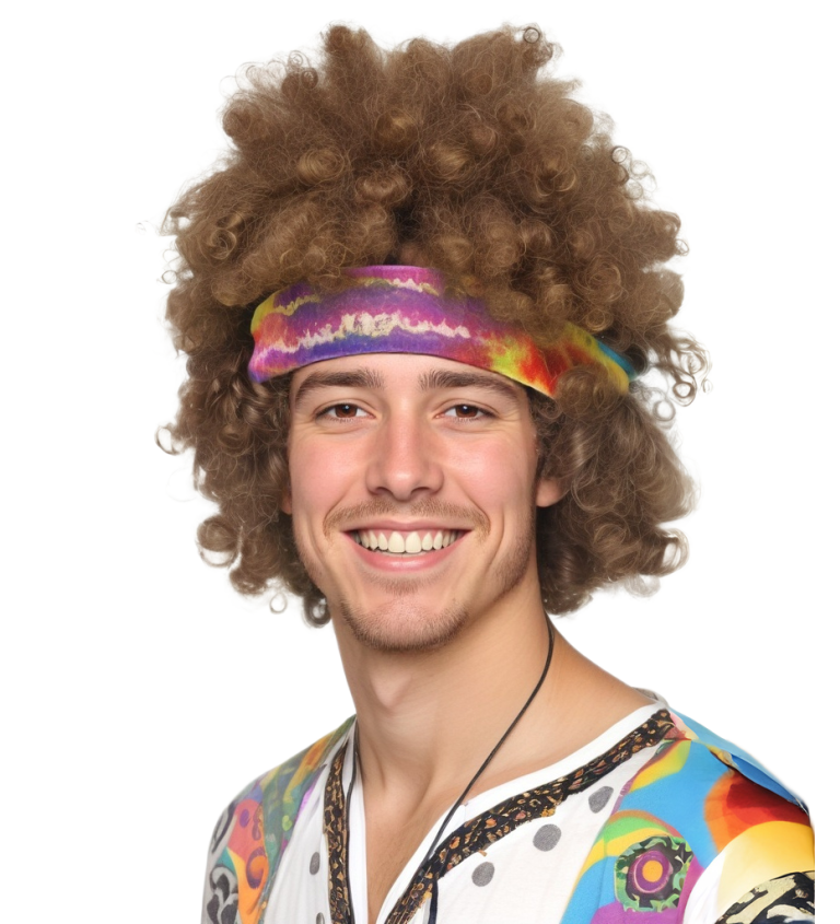 Pánská paruka - hippie afro