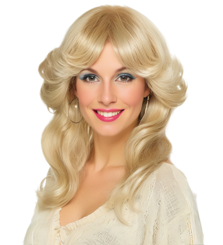Paruka oranžové afro