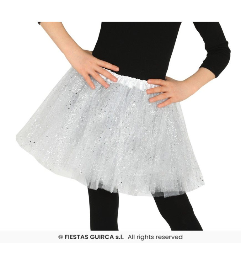 Dětská bílá tutu sukně