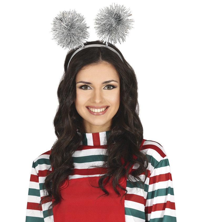 Čelenka - s třásněmi stříbrná