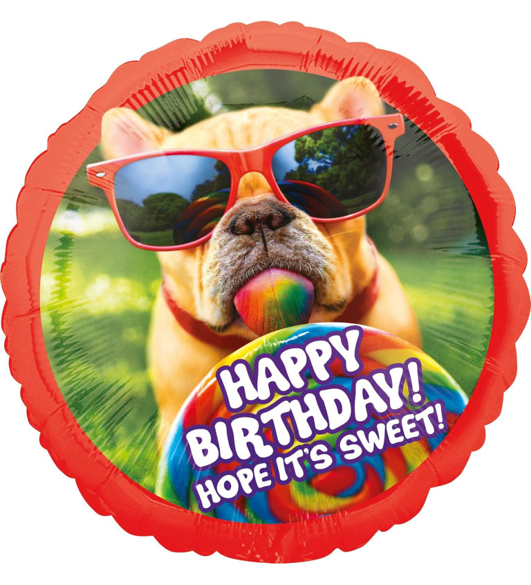 Happy birthday - Balónek se psem