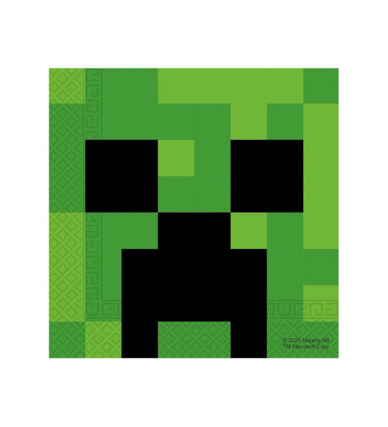 Papírové ubrousky - Minecraft, 20 ks