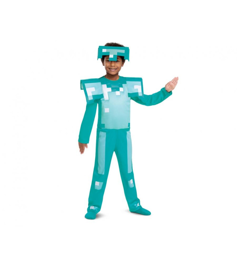 Dětský kostým Minecraft – diamantová zbroj