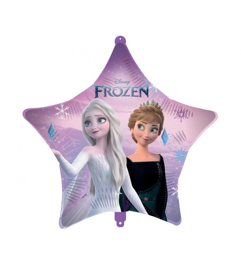 Fóliový balónek - hvězda Frozen 2