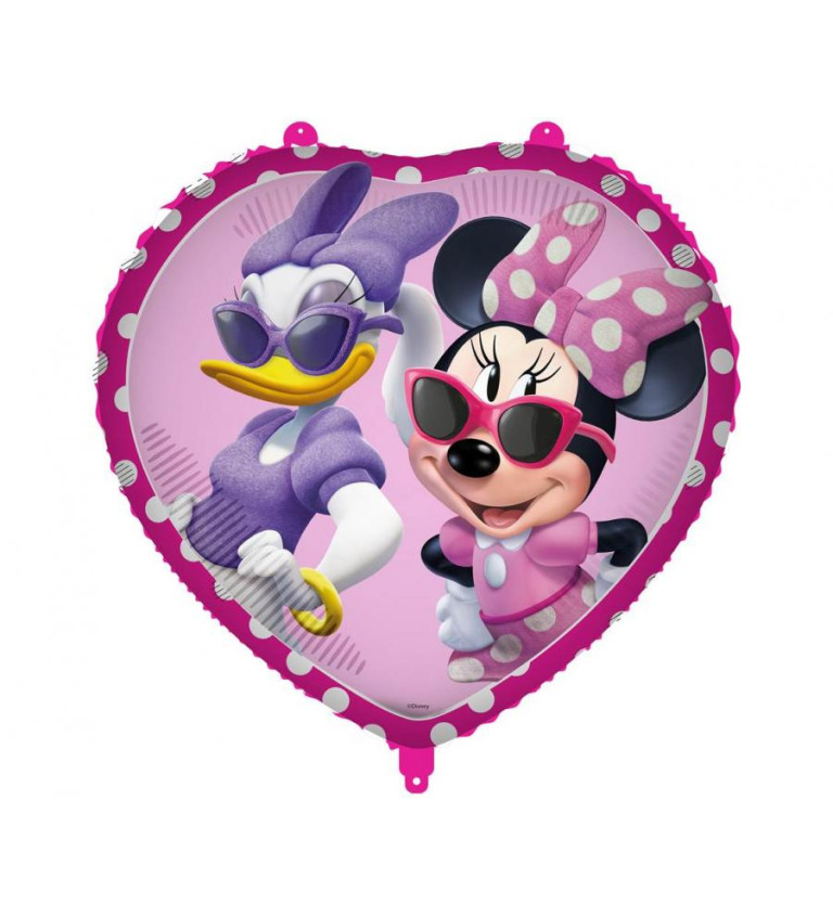 Fóliový balónek - srdce Minnie