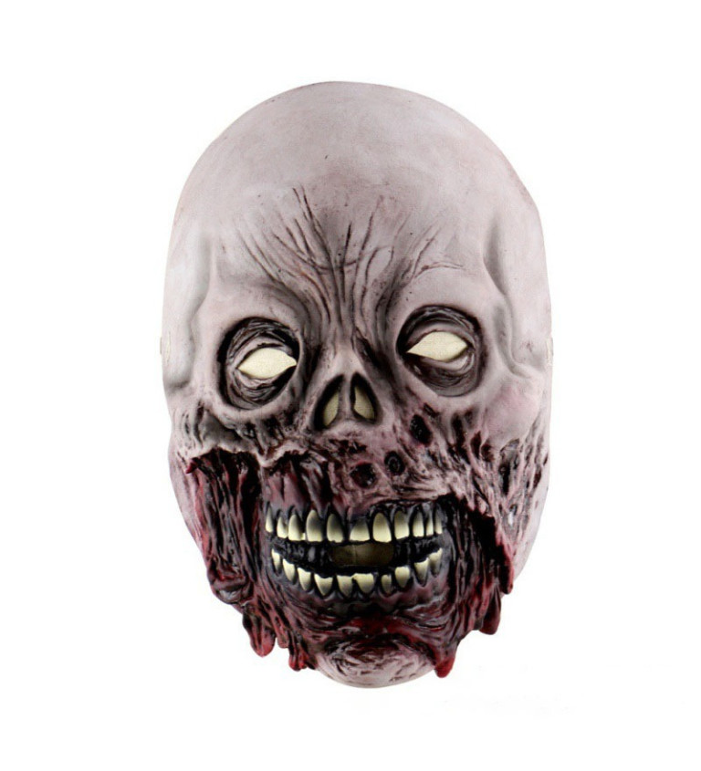 Zombie maska - s rozpadlými ústy